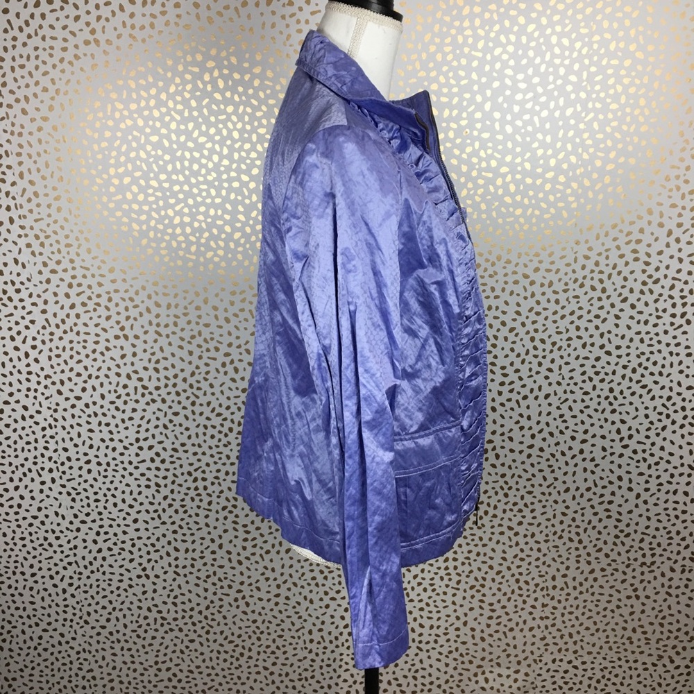 Chicos Lightweight Lavender Full Zip Jacket - image 3
